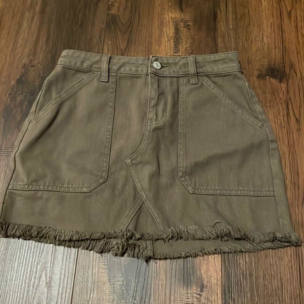 Pacsun denim skirt / Olive